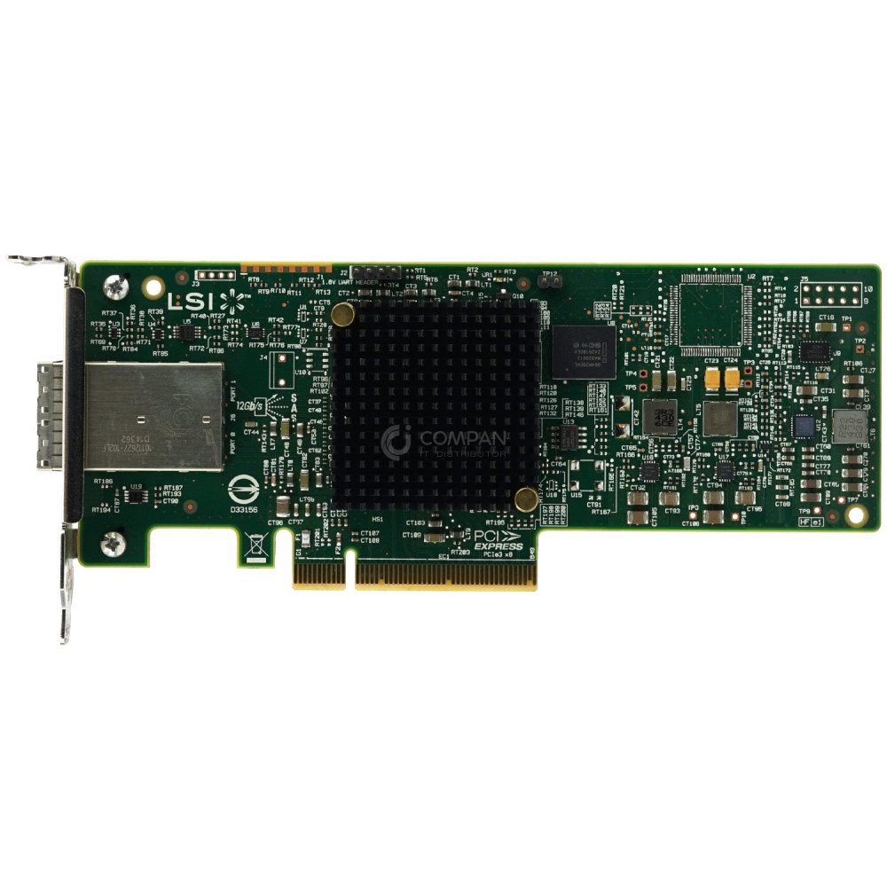 SAS9300-8E LP LSI 9300-8E 2-PORT 12G SAS PCI-E HB ADAPTER NO RAID LOW PROFILE